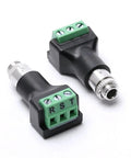 Top Tier 3.5 Mm Panel Mount Female Terminal Block Stereo Audio Connector with screw lugs for custom audio rigs.