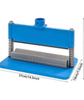 12 Inch Press Brake Attachment For Hydraulic Shop Presses with blue finish and measurement details