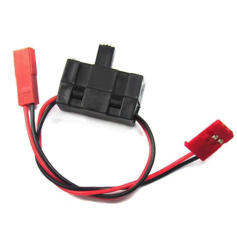 On Off Power Switch And 4 Cell AA Battery Holder Pack With JST Plug For RC Cars And Trucks with red JST connectors