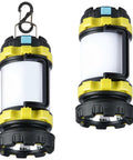 Two Pack LED Camping Lanterns That Are Lit With 1000LM, 6 Modes, Rechargeable USB C Ready, IPX5 Waterproof Portable Light For Outdoor