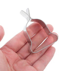 Heavy Duty Window Well Cover Retaining Clips 10 Pack Spring Clamps For Secure Basement Install Quick Easy Hold Down Kit Hardware silver spring clip held in hand