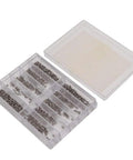 Sleek Watch Cross Screw Kit Tool For Wristwatch And Clock Back Case Repair Featuring Multi Size Stainless Steel Machine Screws in storage case