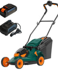 40V Cordless Push Lawn Mower With Brushless Motor 17 Inch Deck 5 Position Height Adjustment Low And High Speed Modes At 3300 RPM And 3700 RPM For Smooth Clean Cuts, battery and charger included
