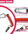 Tough As Nails Trailer Breakaway Cable With Universal RV Camper Brake Tether Line, featuring 304 stainless steel and rubber coating.