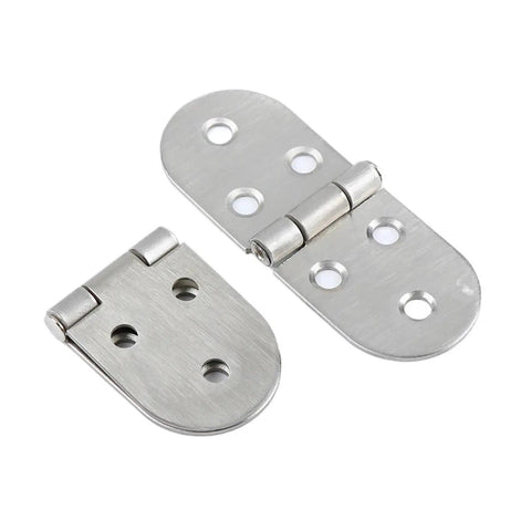 Rotating Concealed Hinge Door Fittings One Piece Stainless Steel Flap Hinge for Cabinets and Furniture on white background