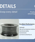 DRISSA expanded graphite braided packing spool, 4x4 mm, black, 9.8 ft (3 m) length for pump glands or valve stems