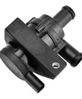 Heavy Duty 12V Electric Inline Coolant Pump 1K0965561J Auxiliary Water Pump For Cars plug and play design with multiple inlet and outlet ports.