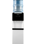 Top Load 3 To 5 Gallon Water Dispenser With Hot Cold And Room Temperature Water, Compact Design With Built In Cabinet