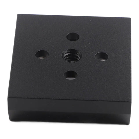 Aluminum Dovetail Base Mount for Finder Scope With One Quarter Inch Thread Slot, close-up view, matte black finish, rust-proof design.