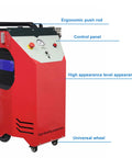 Heavy Duty Mobile Dry Ice Blasting Cleaner For Kicking Stubborn Grease And Carbon Buildup Away, portable unit with ergonomic push rod.