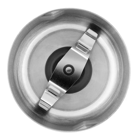 Top view of Blade Coffee Grinder With One Touch Control, 4 Ounce Capacity, stainless steel blade visible inside.