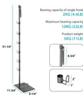 Durable Floor Storage Stand For Dyson V15 Detect V11 V10 V8 V7 V6 Cordless Vacuum Cleaners With Full Metal Organizer dimensions