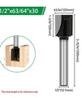 Top Tier 1/2 Inch Carbide Bottom Cleaning Router Bit For CNC Wood Engraving and Precision Surface Planing on MDF Plywood.