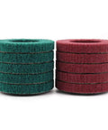 10 Piece Nylon Fiber Flap Disc Set 180/320 Grit For 4 Inch Angle Grinder Metal Polishing Buffing Grinding Deburring and Rust Removal