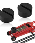 2 Pack Rubber Floor Jack Pad Kit For Universal Car Lifts And Jack Stands Heavy Duty Slotted Frame Rail Pinch Weld Protection