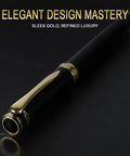 Premium Black Finish Fountain Pen with Fine Nib, Smooth Ink Flow, Full Starter Set Including Cartridges, Converter And Sleeve