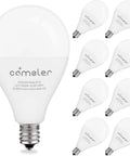 Brighten Every Room With A15 LED Ceiling Fan Light Bulbs 60 Watt Equivalent E12 Candelabra Base Non Dimmable 8 Pack Daylight 5000K 600 Lumens CRI Over 80 For Lamps And Fans