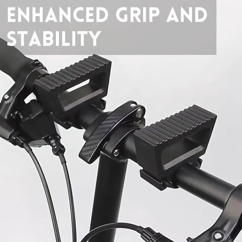 1 Pair Bike Handlebar Stand with Silicone Straps showing enhanced grip and stability on 29-34mm handlebars