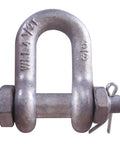 Shackle Chain BNC 2 GLV M958G Heavy Duty Lifting Link for Rigging and Hoists, steel, close-up of steel finish
