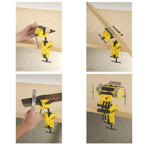 Maxsteel Multi-Angle Base Vise 83-069M Adjustable Angle Vise Clamp in use for crafts and model making with lockable angles