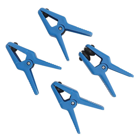 Pro Grade Fluid Line Stopper Set 7 Piece Plugs Kit with four blue clamps for hydraulic system maintenance