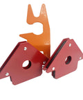 Red and orange welding angle magnets for Welding Table Fixture Pins Kit For Shop Fixturing 12 Pieces Five Eighths Inch