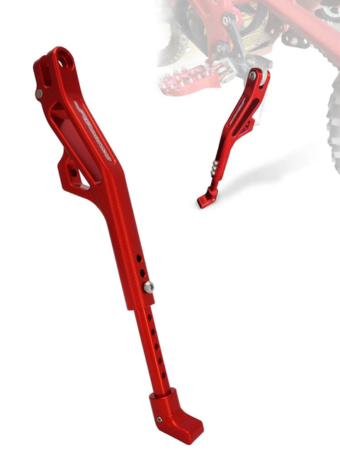Red Beefy 6061 Aluminum Electric Dirt Bike Kickstand With Adjustable Height For Surron Light Bee X E Ride Pro SR SS Talaria
