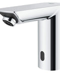 Cosmopolitan E Touchless Electronic Faucet With Battery Power DC Infrared Sensor Starlight Chrome Finish shown