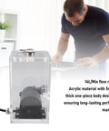 Jiawu 850Ml Computer Water Pump Reservoir Combo featuring clear acrylic construction, 14L/min flow rate, and quiet operation.