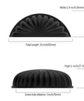 Dimensions of 10 Pack 3 Inch Matte Black Cabinet Handles Cup Pulls For Kitchen Cabinets Hardware 76mm Bin Cup Pulls