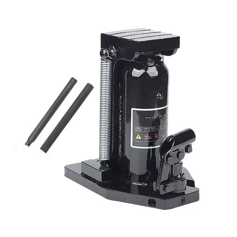 Beefy Toe Jack Lift Hydraulic Tool With Heat Treated Steel Base, 5 Ton Peak Capacity And 2.5 Ton Toe Capacity, 11000 Lbs Top Lift And 5500 Lbs Toe Lift, Spreading Rigging Machine For Oil Field Maintenance And Heavy Lifting, black with handles