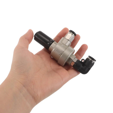 Fast Release Quick Exhaust Valve For Tire Changer Systems With Universal Fit Bead Breaker Valve Heavy Duty Stable Operation Pro Grade Air Dump For Garage And Workshop Use, metal valve in hand