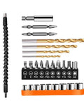 Plug And Play Flexible Shaft Adapter Set With Quick Change Hex Conversion Rods includes bits and flexible shaft for precision DIY.