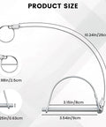 Two Pack Trailer Coupler Pins With Quick Release Ring And Locking Pin Design For Arch Hitch Use, size and dimensions shown