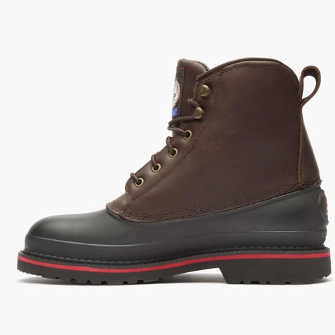 MudDog Waterproof Steel Toe Work Boot For Tough Jobs In Dark Chocolate Size 11 M With 6 Inch Height And Steel Shank Support