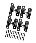 4 Pack Outdoor Gate Hinges Stainless Steel Heavy Duty For Farm Garden Wood Gates Easy Install DIY Friendly With Screws Included Weather