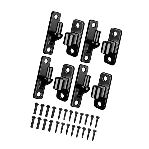 4 Pack Outdoor Gate Hinges Stainless Steel Heavy Duty For Farm Garden Wood Gates Easy Install DIY Friendly With Screws Included Weather