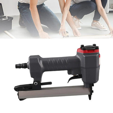 Pro Grade Cordless Brad Nailer Compatible With J Nails In 6 To 13 Mm Sizes with ergonomic grip and fastener tracking window.
