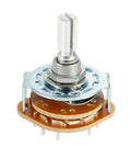 Rad 2P6T 2 Pole 6 Position Rotary Switch Band Selector 1 Deck for Radios TVS and Industrial Control Panels 9mm mount hole