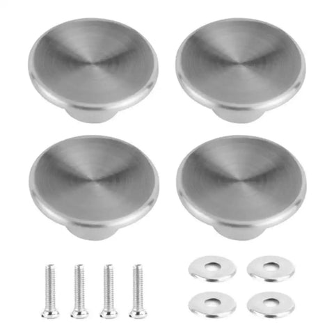Awesome 10 Piece Pot Lid Replacement Knobs With Curved Loop Handles For Smooth One Hand Lifting Plus Stainless Steel Dishwasher Safe Cookware Parts Kit set of stainless steel lid knobs, screws, and washers