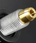 Close-up of Must-Have All-In-One Drill Chuck Collet Set with Quick Change Rotary Tool Adapter and anti-slip alloy chuck