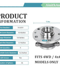Wheel Bearing Hub Assembly 513253 Fits Audi A3 TT Q3 Beetle CC Eos Golf GTI Golf R Jetta Passat Tiguan 2005-2018 OEM