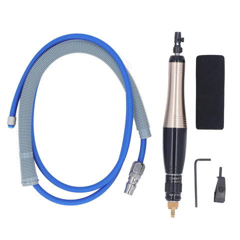 High Speed Pencil Die Grinder Air Tool Built Like A Tank At 23000 Rpm Featuring Tough Aluminum Alloy Body with hose and accessories