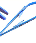 Castroviejo Micro Precise Needle Suture Holder with 5.5 inch straight tip and tungsten carbide jaws for superior grip visible close-up
