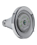 Earth Luxe High Efficiency Showerhead With 1.25 GPM Flow Chrome Finish Three Spray Settings For A Custom Spa Like Shower Water Saving Upgrade For Modern Bathrooms, side view