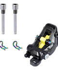 Built Tough Titanium Alloy Bicycle Caliper Screws And Disc Brake Pad Bolts With Clips M4X26mm set with two screws and clips.