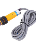 JYIO 10 Pack Infrared Photoelectric Switch Diffuse Reflection Sensor Module with rugged 1.1m cable for machine tools, front view.