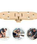 Brass Folding Table Hinge With Round Edges Heavy Duty Desk Hinge For Computer Desks And Furniture Accessories