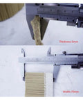 Rock Solid 70mm And 100mm Spindle Cover Brush Vacuum Collector For CNC Router Dust Shield and Chip Guard measuring 5mm thickness and 70mm width.