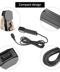 12V ATV And UTV Winch Corded Hand Controller Kit With 16 Foot Cable Wired Remote Control For Easy Winching Durable Wiring Pack Included Rugged Interlock Design For Rough Trails, compact black wired remote